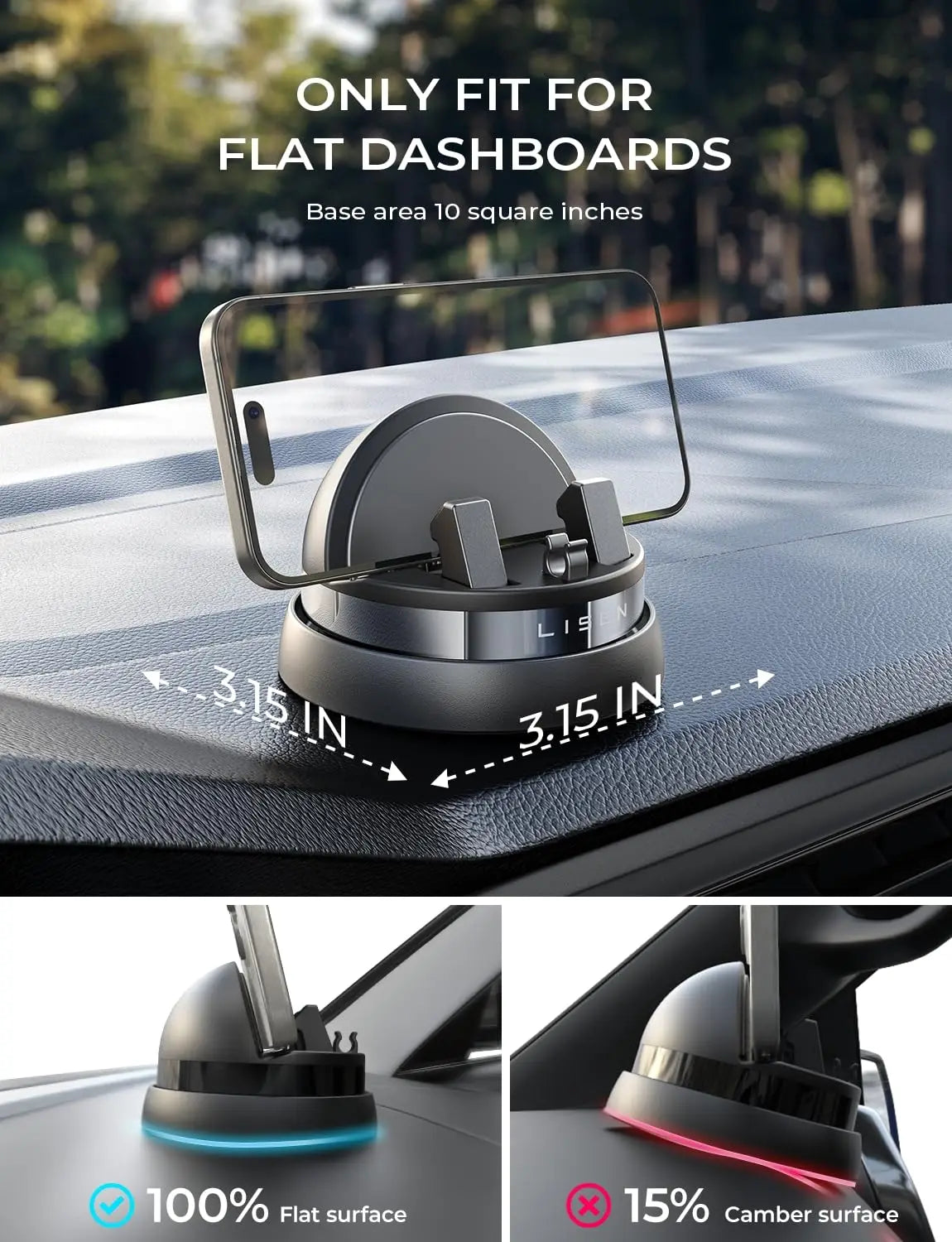 Rotatable Dashboard Cell Phone Holder,