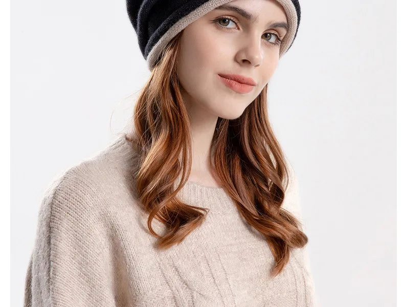 Warm Knitted Beanies Hat for Women