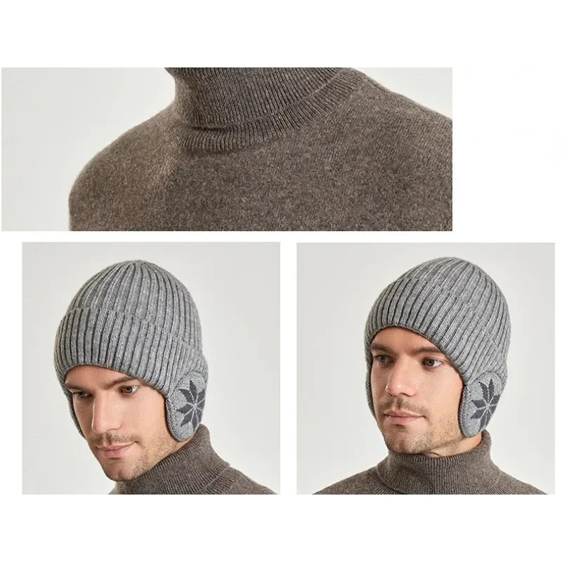 Ear Protection Wool Caps