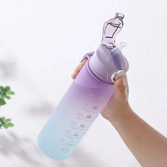 900ML Water Bottle With Straw BPA-Free