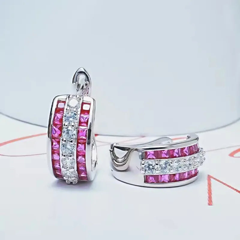 Diamond Hoop Earring