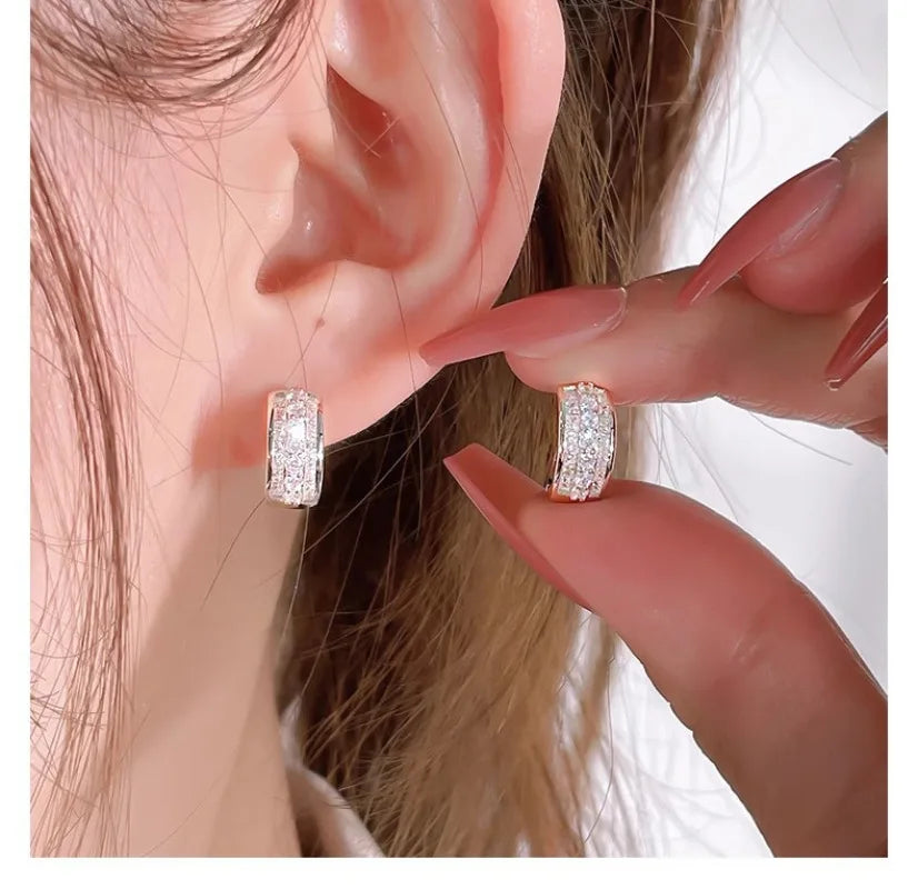 Diamond Hoop Earring