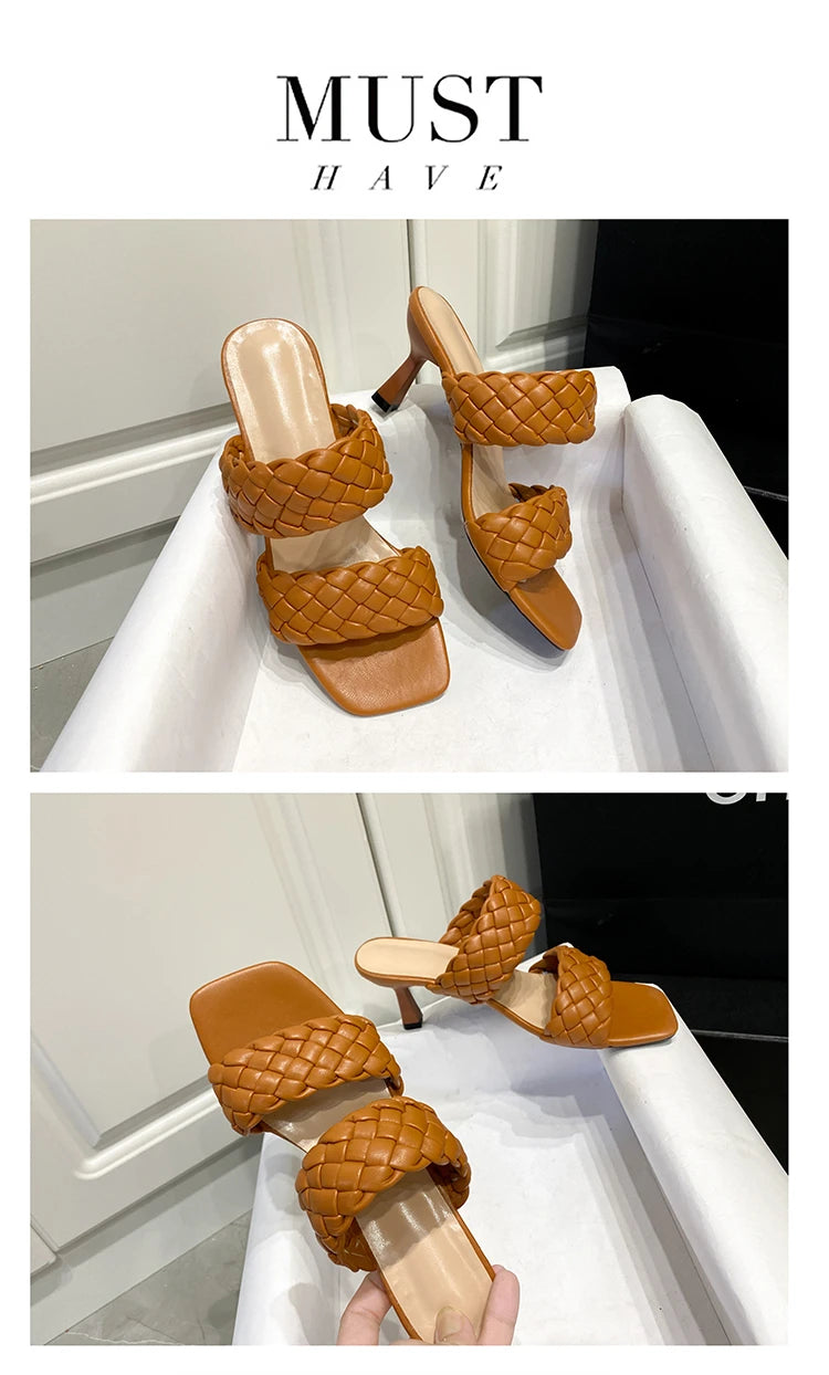 Summer Fashion Square Slippers