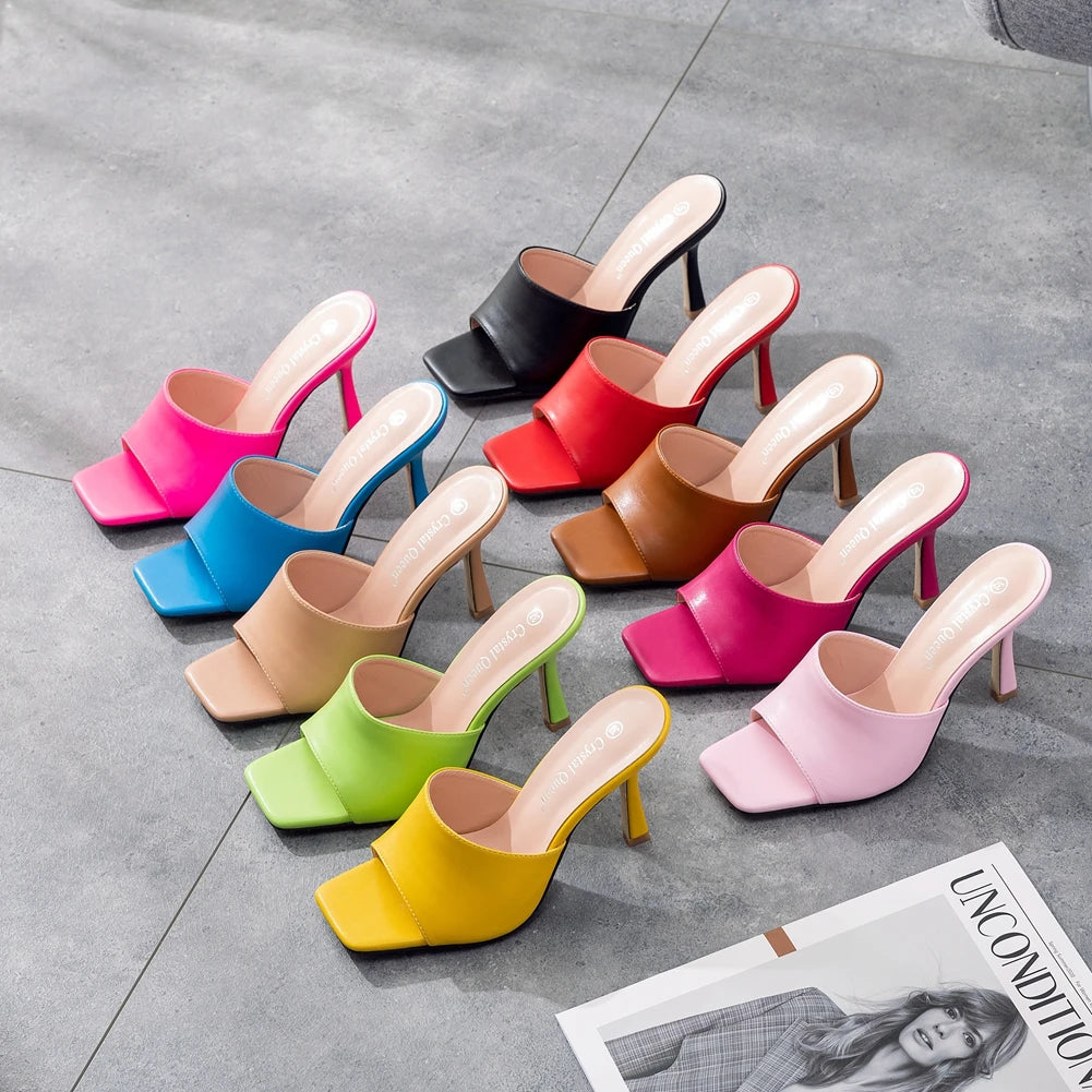 Women High Heels Mules