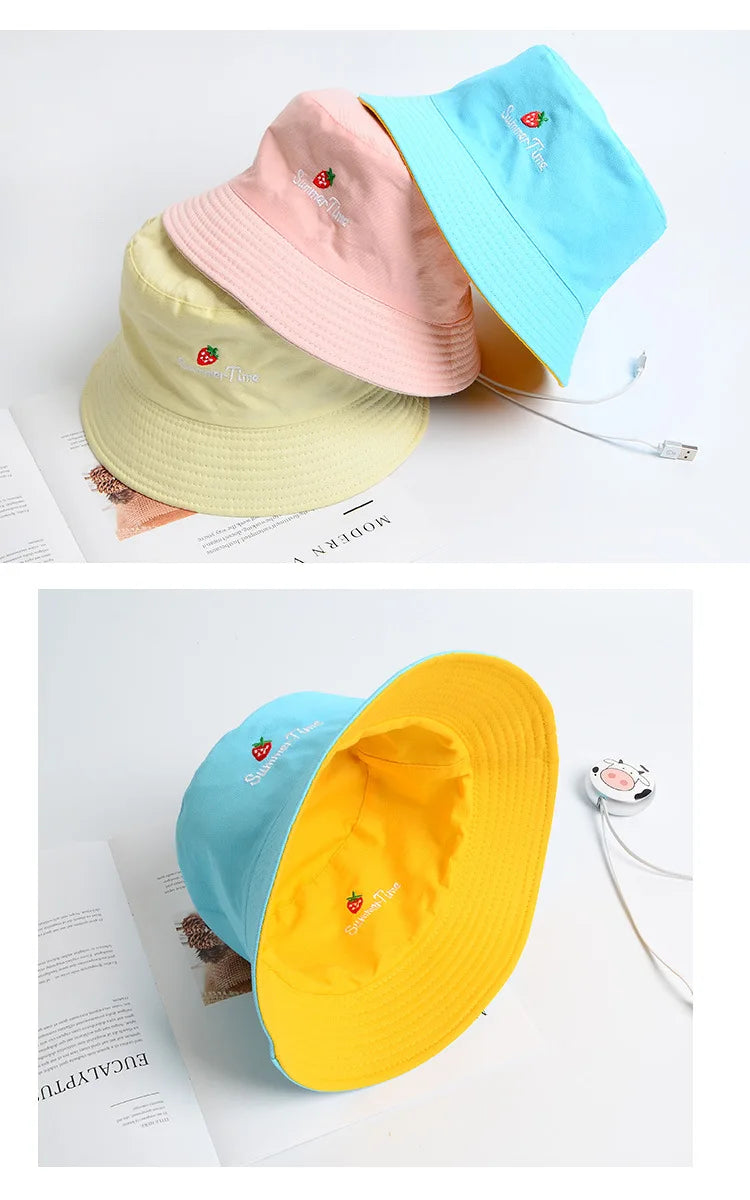 Double-sided Bucket Hats for Women