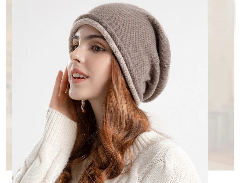 Warm Knitted Beanies Hat for Women