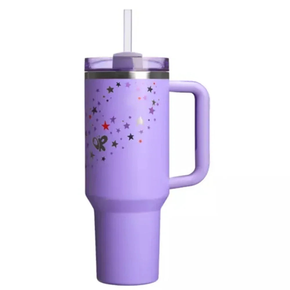 Cup Tumbler with Handle Straw