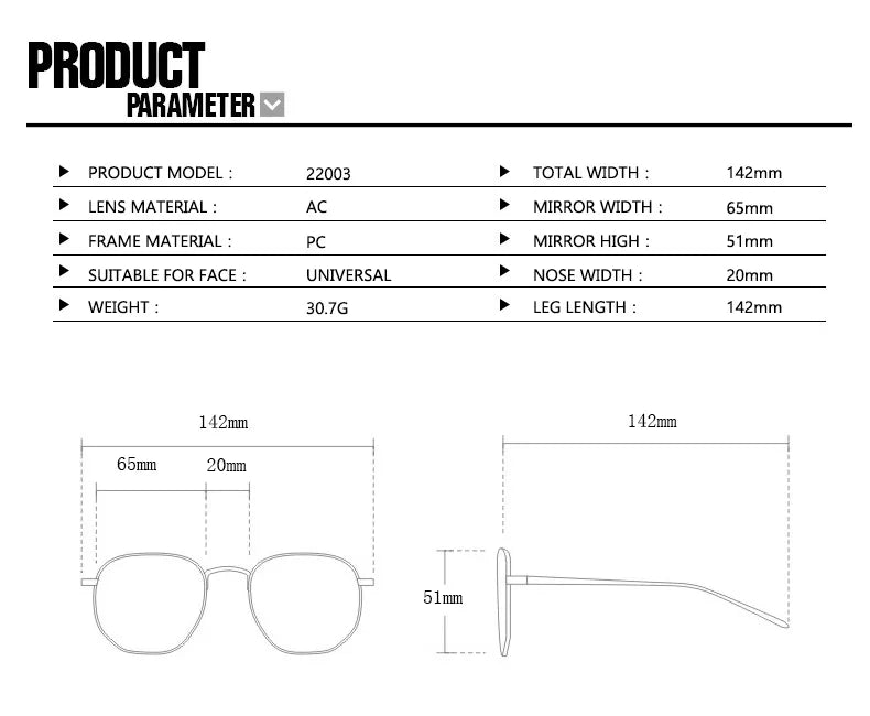 Double Bridges Eyewear Female Sun Glasses