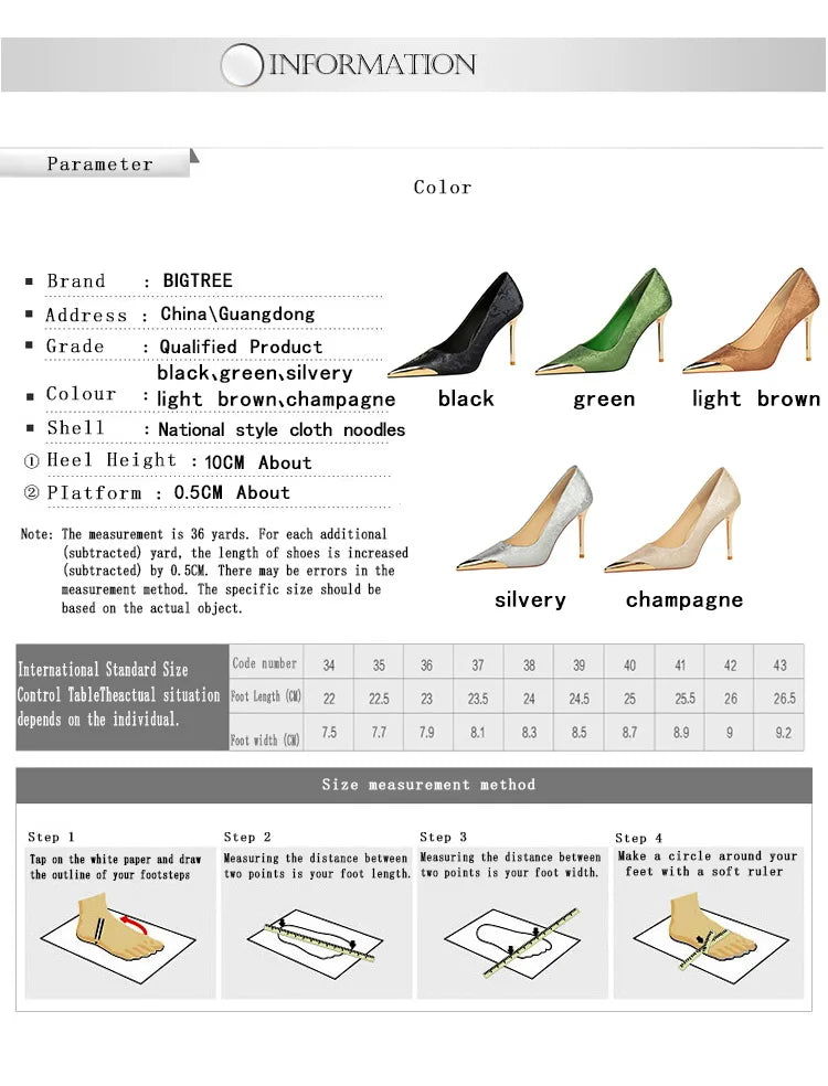 Pointed High Heels Womens