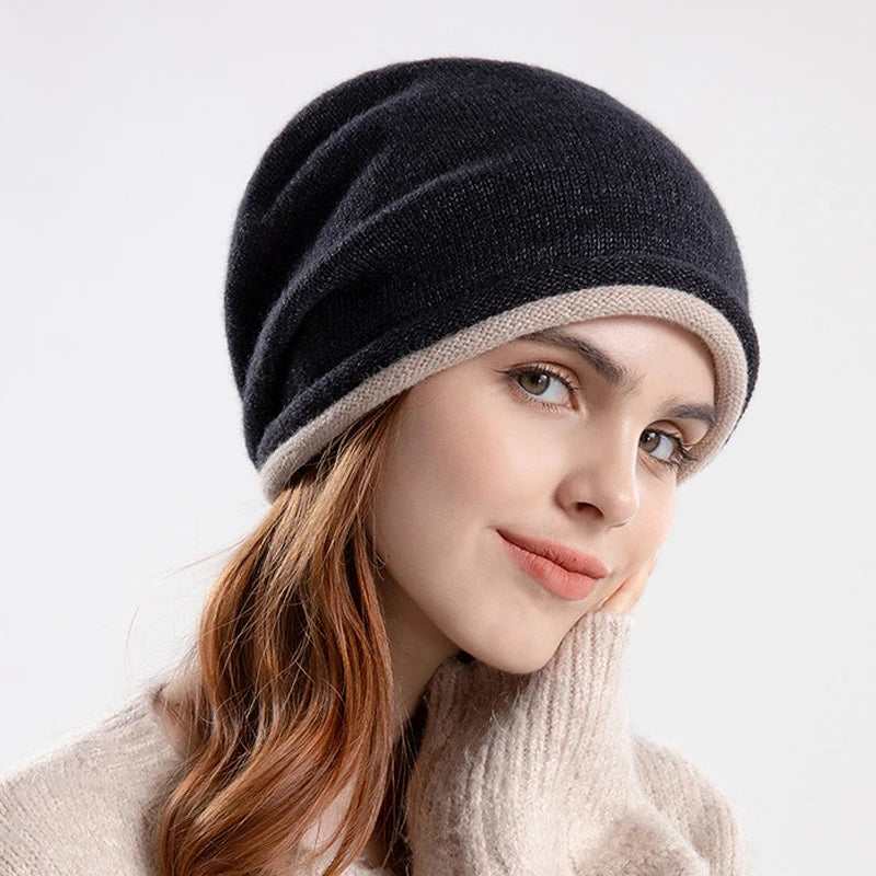 Warm Knitted Beanies Hat for Women