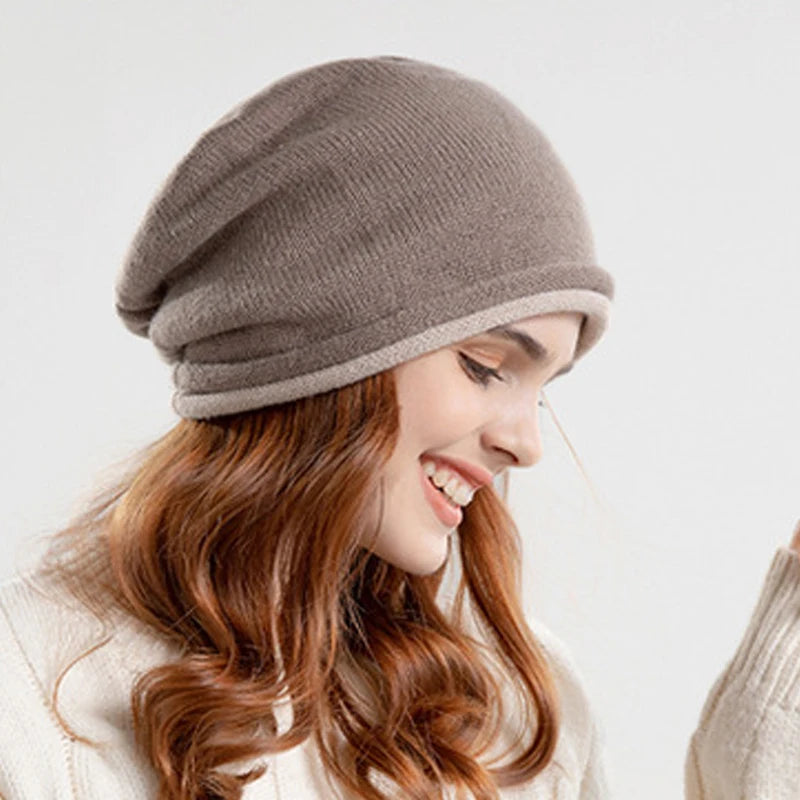 Warm Knitted Beanies Hat for Women